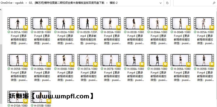 02、[舞艺吧]模特佳雯第二期视频全集半身横版竖版百度网盘下载